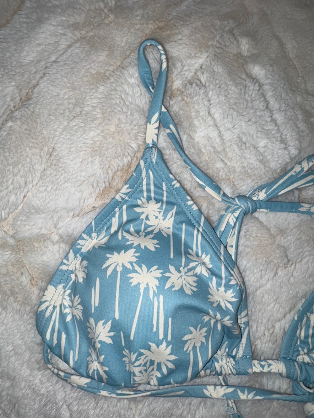 Billabong Blue Palm Print Two-Piece Bikini - Picture 4 of 5